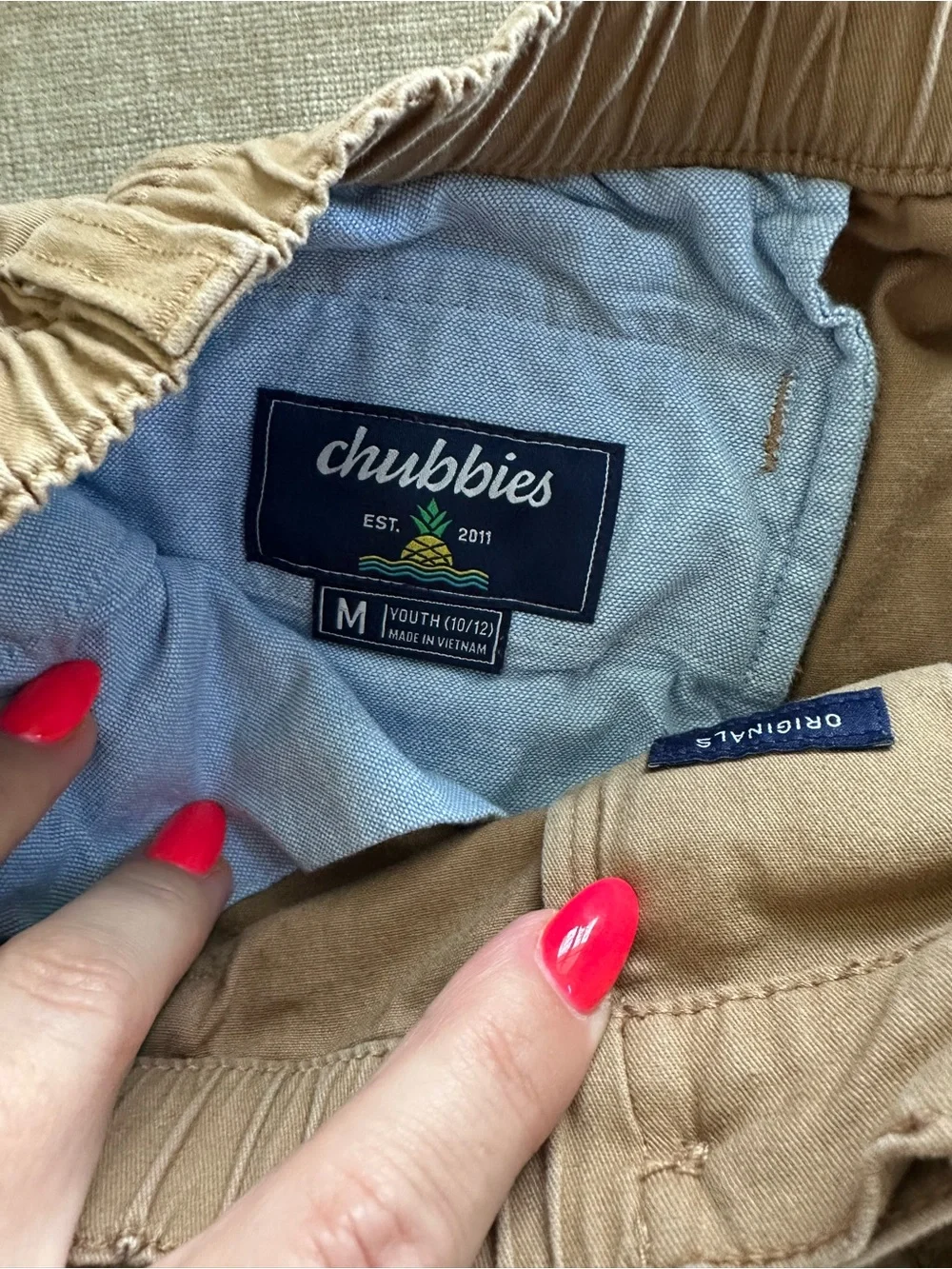 Cubbies Boys Khaki Shorts, Youth M (10/12)